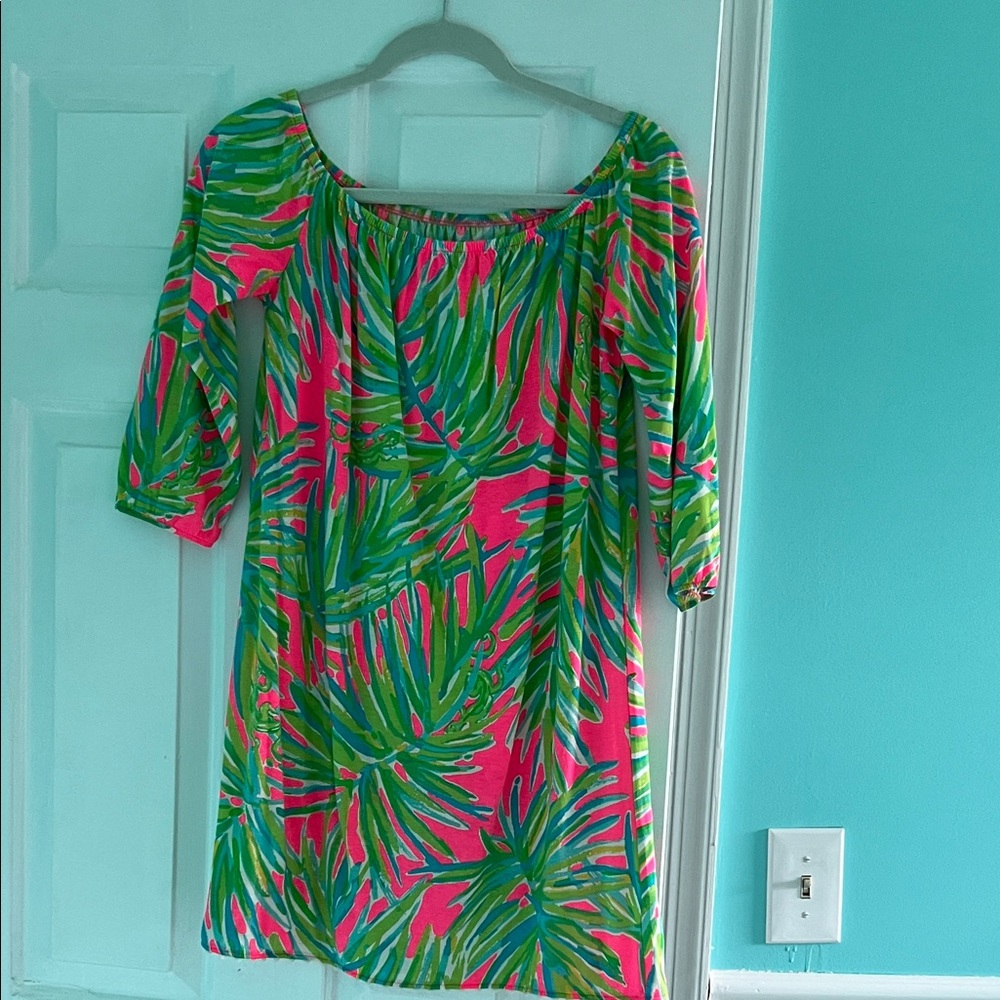 Lilly Pulitzer Kids Colorful Leaf Print Dress